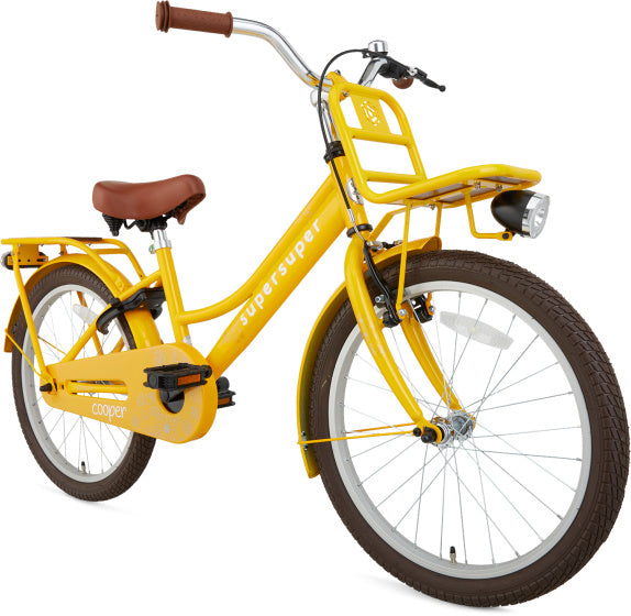 Supersuper Meisjesfiets cooper bamboo 20 staal geel