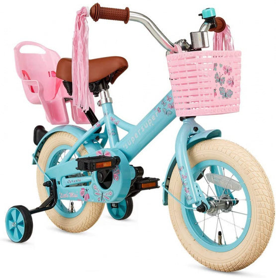 Supersuper Meisjesfiets little miss 12 turquoise