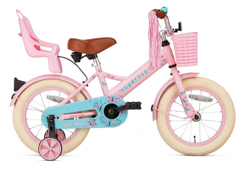 Supersuper Meisjesfiets little miss 14 roze