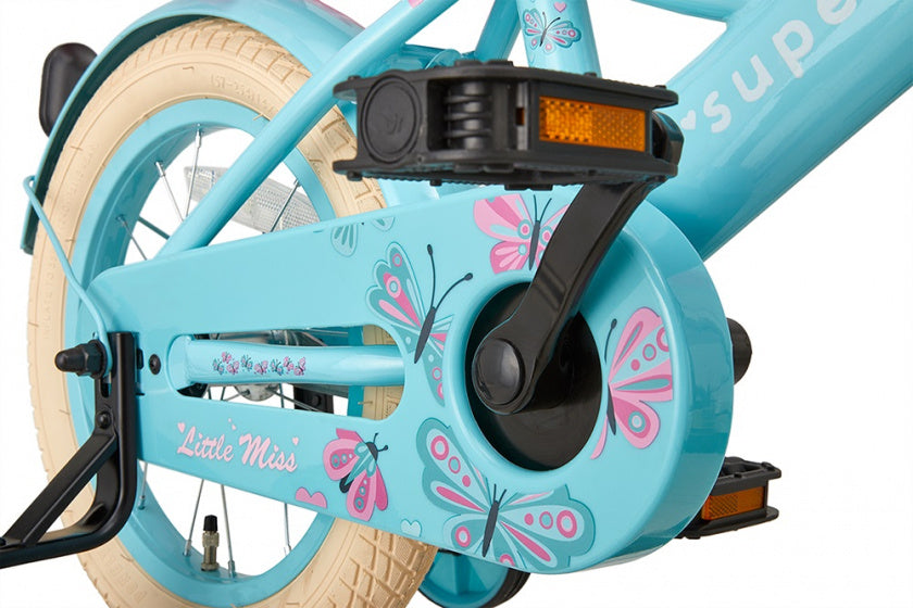 Supersuper Meisjesfiets little miss 12 turquoise