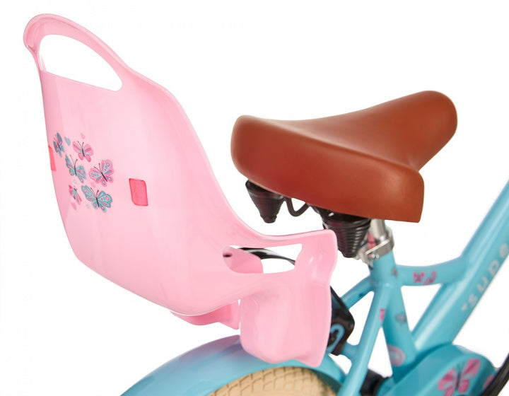 Supersuper Meisjesfiets little miss 18 staal turquoise
