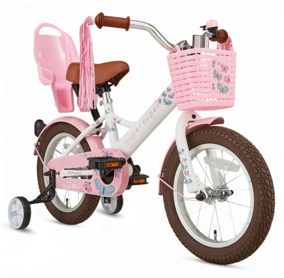 Supersuper Meisjesfiets little miss 14 wit