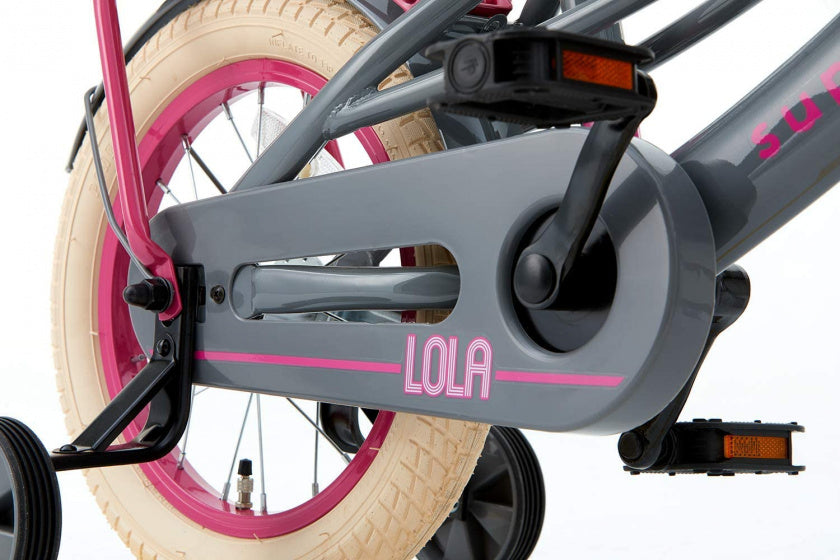 Supersuper Meisjesfiets lola 14 staal roze