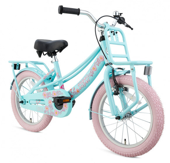 Supersuper Meisjesfiets lola 16 staal roze