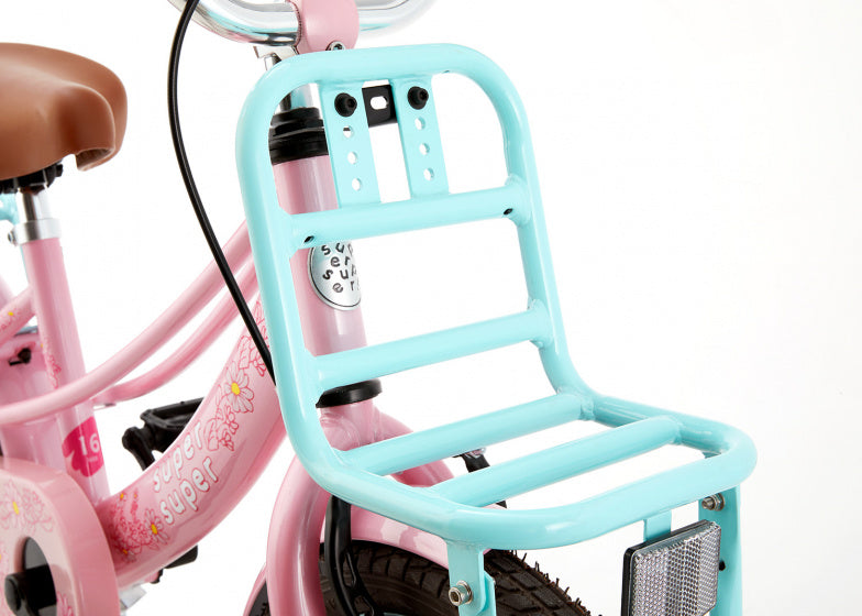 Supersuper Meisjesfiets lola 18 staal turquoise