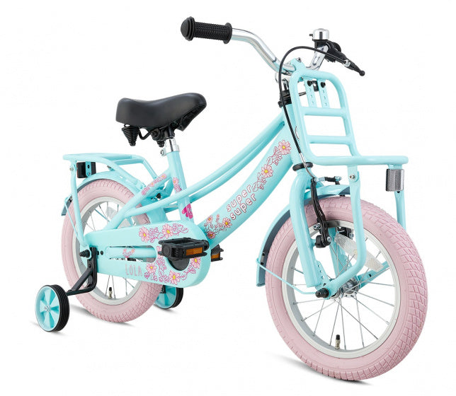Supersuper Meisjesfiets lola 14 staal roze