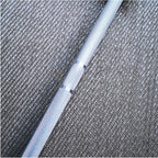 halterstang Olympisch junior 180 cm alu/koper zilver