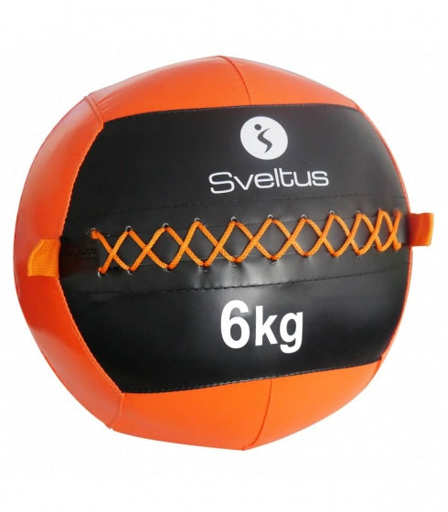wallball 6 kg zwart/oranje