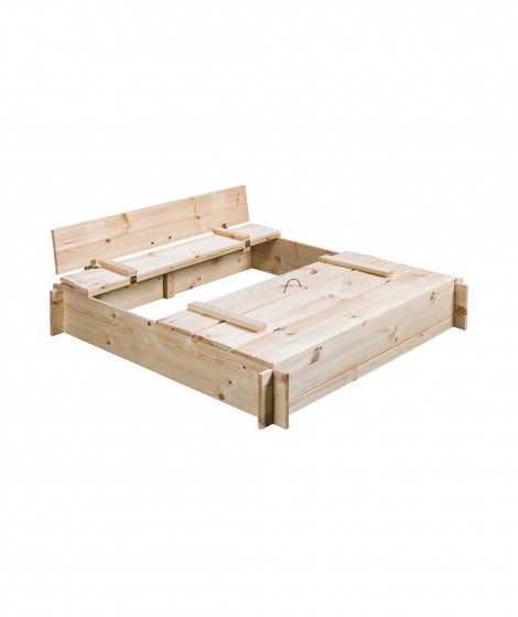SwingKing Zandbak Gucio 120 x 120 x 20 cm hout blank