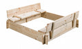 SwingKing Zandbak Gucio 120 x 120 x 20 cm hout blank