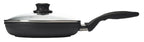 koekenpan met deksel XD 26 cm aluminium zwart