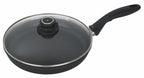 koekenpan met deksel XD 26 cm aluminium zwart