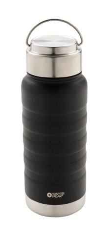 thermosfles Elite copper 21 cm RVS zwart 500 ml