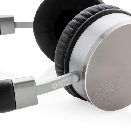 koptelefoon V2 bluetooth zwart/zilver alu/PU 3-delig