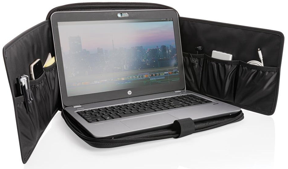 laptoptas 30 x 40 cm polyurethaan zwart