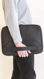 laptoptas 30 x 40 cm polyurethaan zwart