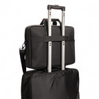 laptoptas Deluxe 15,6 inch kunstleer zwart