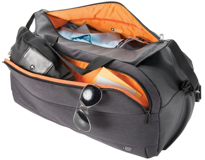 weekend tas usb 40 liter polyester zwart