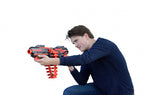 blaster pistool Rattle Belt X 50 cm 42-delig zwart/rood