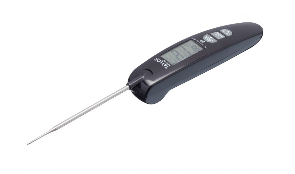 vleesthermometer Pro 25 x 2,5 x 2,5 cm RVS zwart