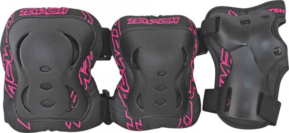 Tempish FID beschermset 3-delig dames zwart/roze maat L