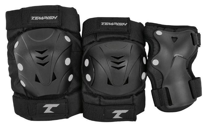 Tempish – taky – skatebescherming – 3-pack – volwassenen – zwart – complete set voor skaten – maat m