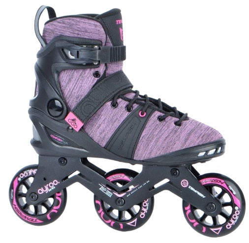 Tempish Inline skates Ayroo 3x90 semi-softboot 85A paars mt 40