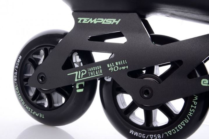 inline skates Ezza 90 softboot 85A zwart/groen maat 42