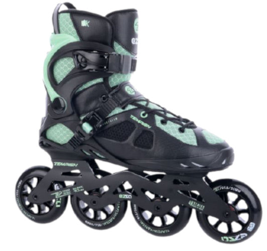 inline skates Ezza 90 softboot 85A zwart/groen maat 39