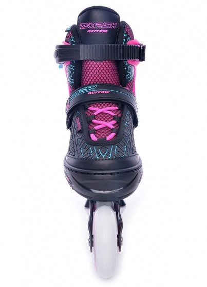 inlineskates Nerrow 4 junior zwart/roze mt 39-42