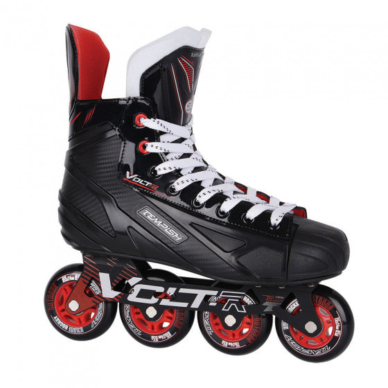 inlineskates Volt-R 74A hardboot zwart/rood maat 37