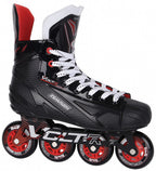 inlineskates Volt-R 74A aluminium/PU zwart/rood maat 38