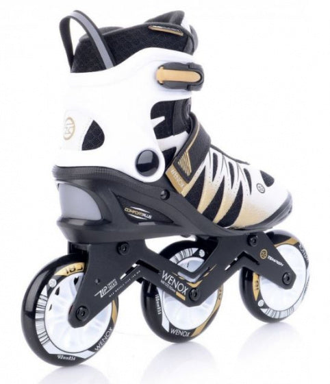 Tempish - wenox top 100 - skeelers - inline skates - dames - wit goud - high-speed 100mm wielen comfort fit - maat 39