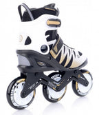 Tempish - wenox top 100 - skeelers - inline skates - dames - wit goud - high-speed 100mm wielen comfort fit - maat 39