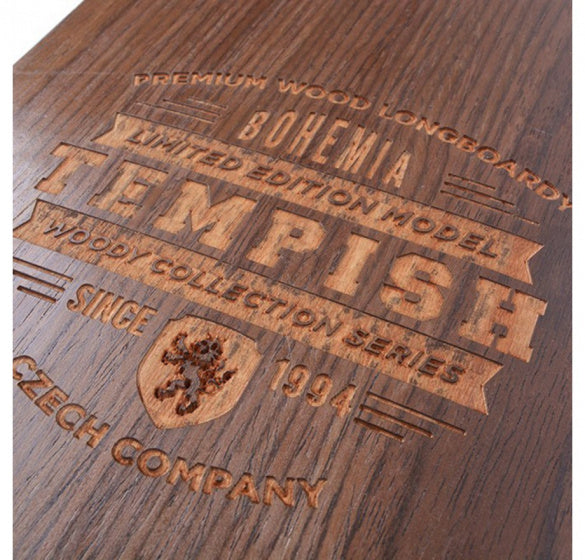 longboard Bohemia 96 x 21 cm zwart/bruin