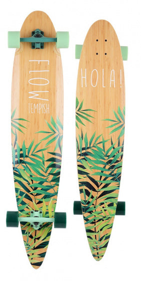 Tempish – flow longboard xl – 46 inch 117 cm – dancing carving longboard – flexibel deck soepele trucks