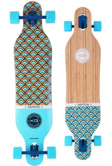 Tempish Longboard Nautical 104 x 25 cm blauw
