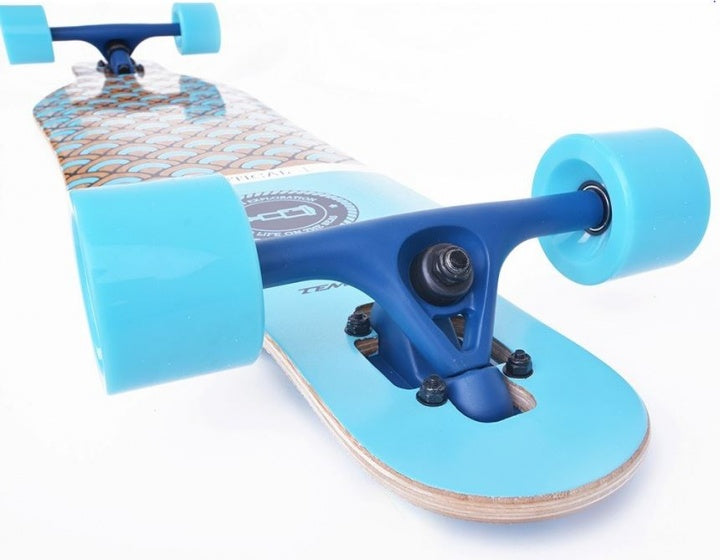 Tempish Longboard Nautical 104 x 25 cm blauw