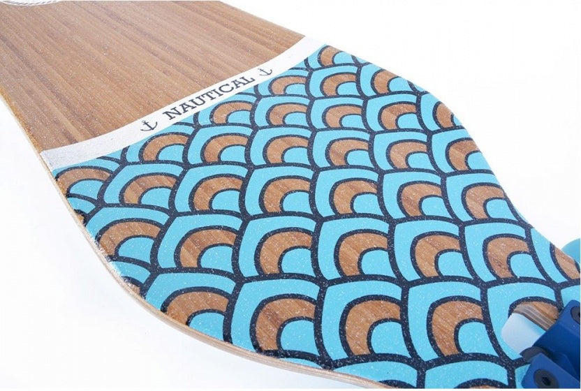 Tempish Longboard Nautical 104 x 25 cm blauw
