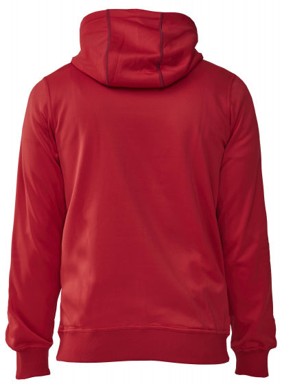 hoodie Mount Race polyester/elastaan rood maat XXS