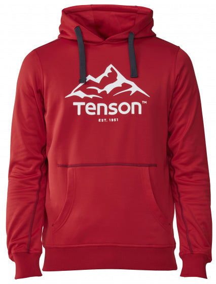 hoodie Mount Race polyester/elastaan rood maat XXS