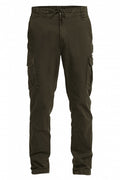 outdoorbroek Cargo heren katoen olijfgroen maat S