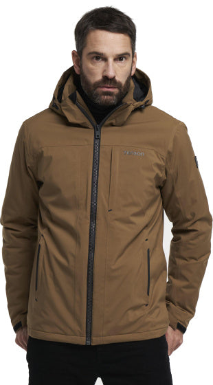 outdoorjas Claude heren polyester lichtbruin maat 3XL