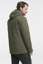 outdoorjas Harris heren polyester olijfgroen maat S
