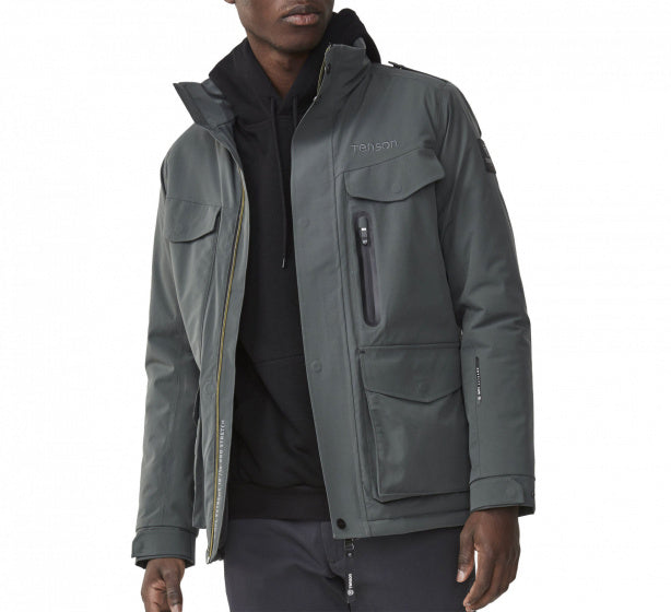 outdoorjas Nyle Pro Stretch heren polyester grijs mt XS