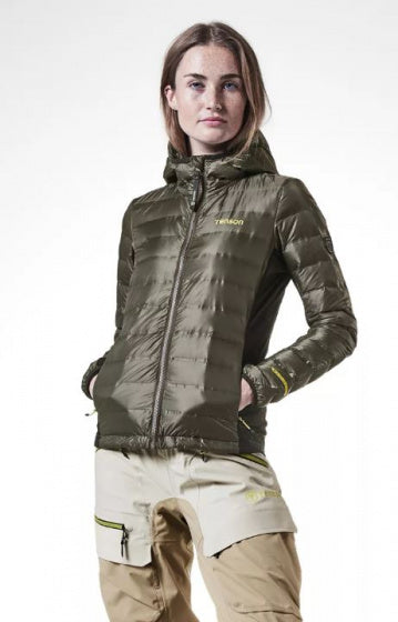 Tenson Outdoorjas Thermi dames maat 36 polyamide Khaki