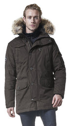 parka Lhasa heren polyester kaki maat XL