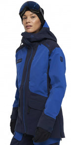 ski-jas Jewel Pro dames polyester blauw maat 40