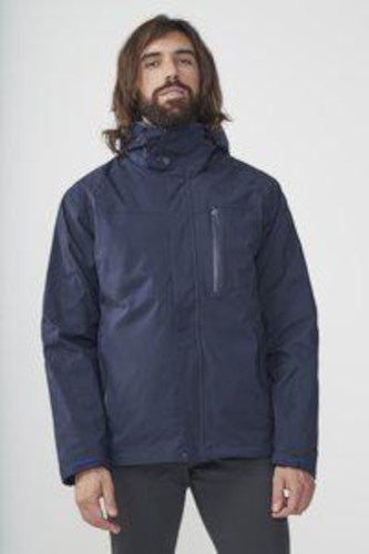 Tate outdoorjas donkerblauw heren maat XXL