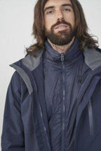 Tate outdoorjas donkerblauw heren maat XXL